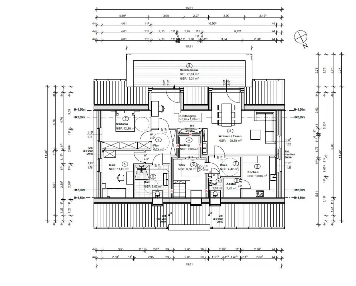 3 Zimmer Wohnung mit 94 m² in Kleve – Bild 9