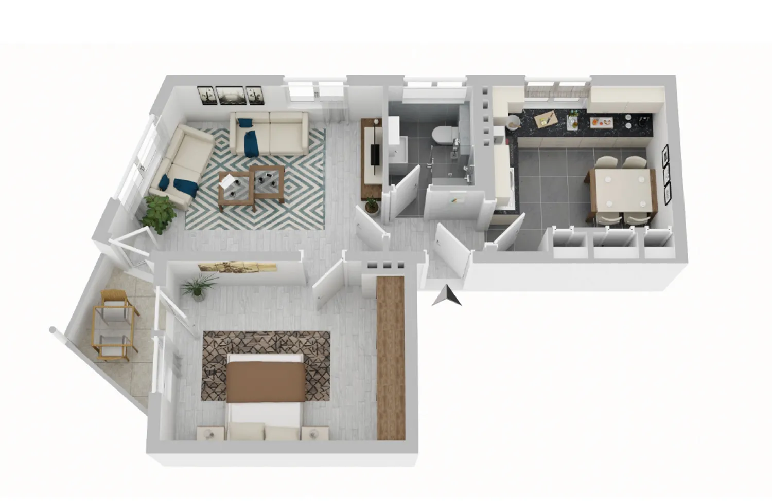 2 Zimmer Wohnung mit 53 m² in Leverkusen – Bild 3