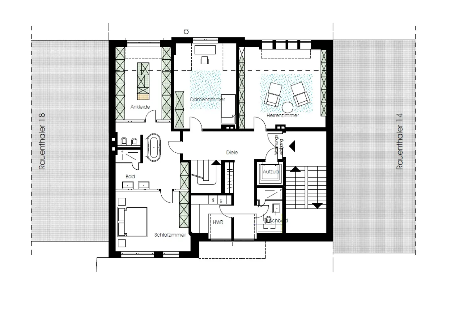 6 Zimmer Wohnung mit 240 m² in Wiesbaden – Bild 7