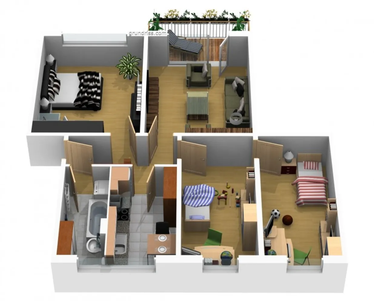4 Zimmer Wohnung mit 72 m² in Eberswalde – Bild 2