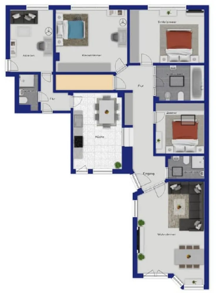6 Zimmer Wohnung mit 152 m² in Duisburg – Bild 9