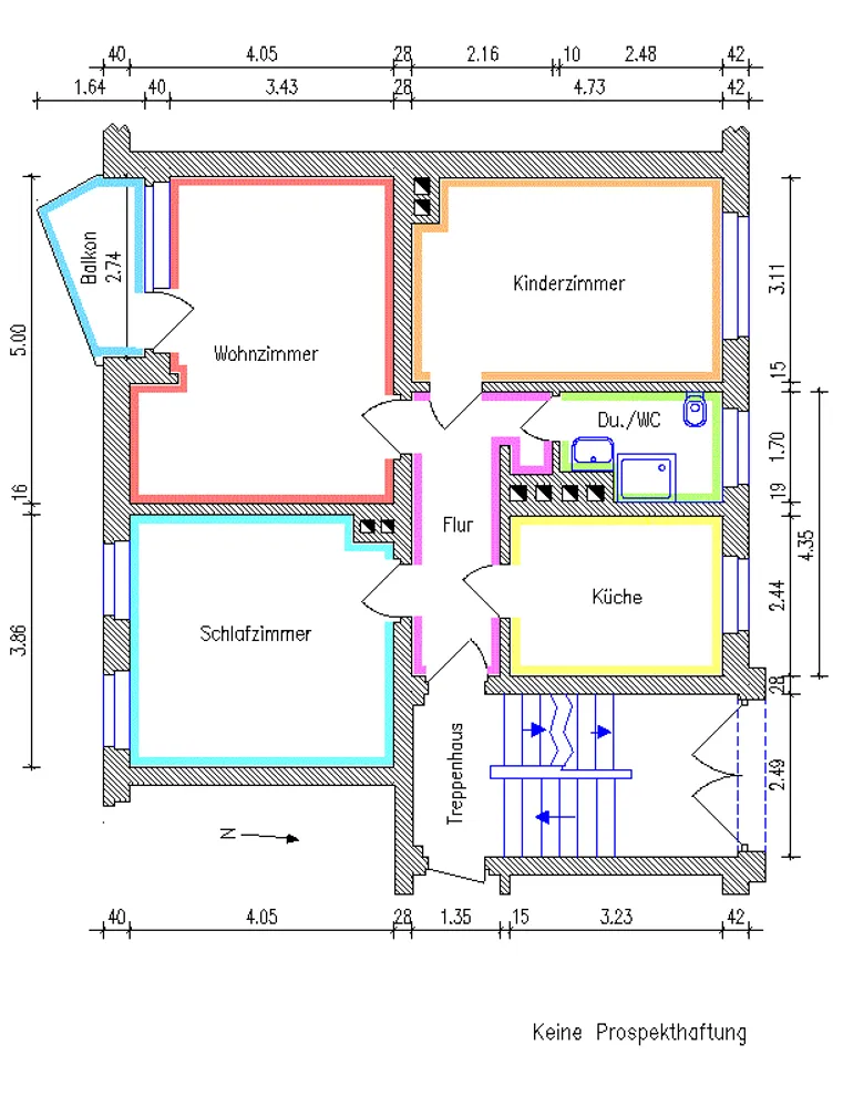 3 Zimmer Wohnung mit 68 m² in Chemnitz – Bild 2