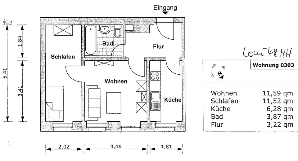 2 Zimmer Wohnung mit 36 m² in Dresden – Bild 7