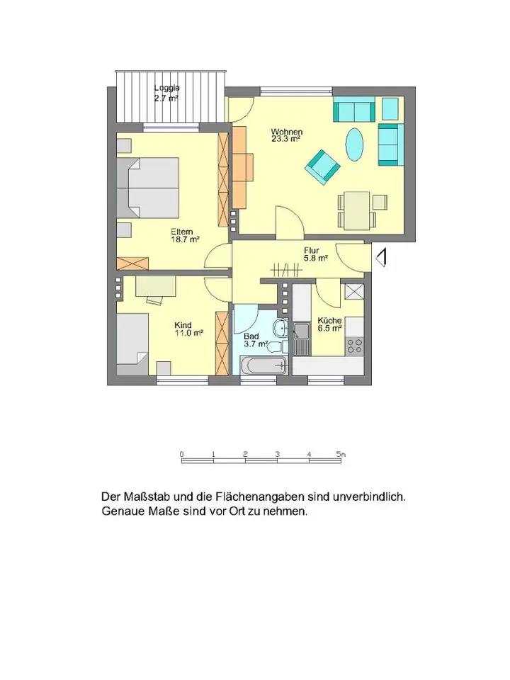 3 Zimmer Wohnung mit 66 m² in Detmold – Bild 4