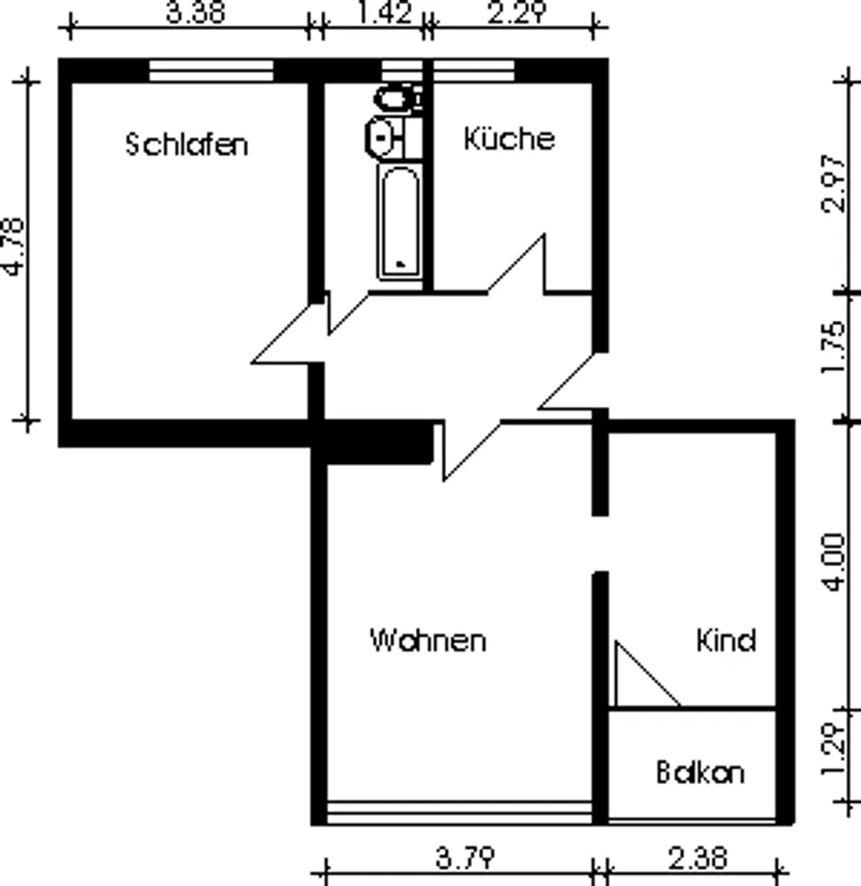 3 room apartment with 66 m² in Magdeburg – Photo 2