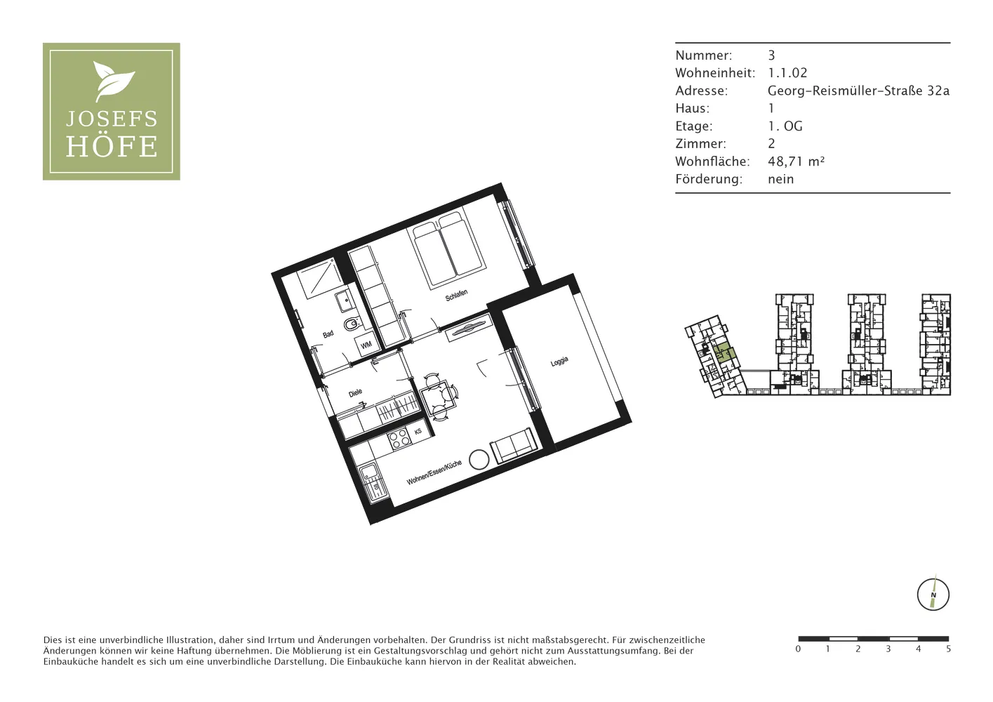 2 Zimmer Wohnung mit 49 m² in München – Bild 8