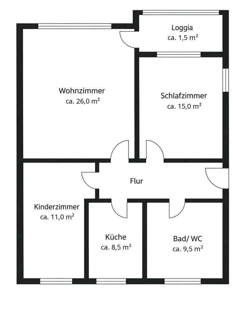 3 room apartment with 75 m² in Rodgau – Photo 7