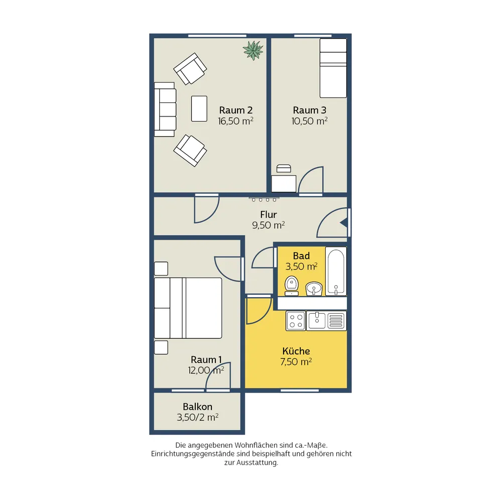 3 Zimmer Wohnung mit 62 m² in Leipzig – Bild 6