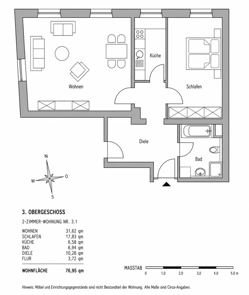 2 Zimmer Wohnung mit 77 m² in Straubing – Bild 9