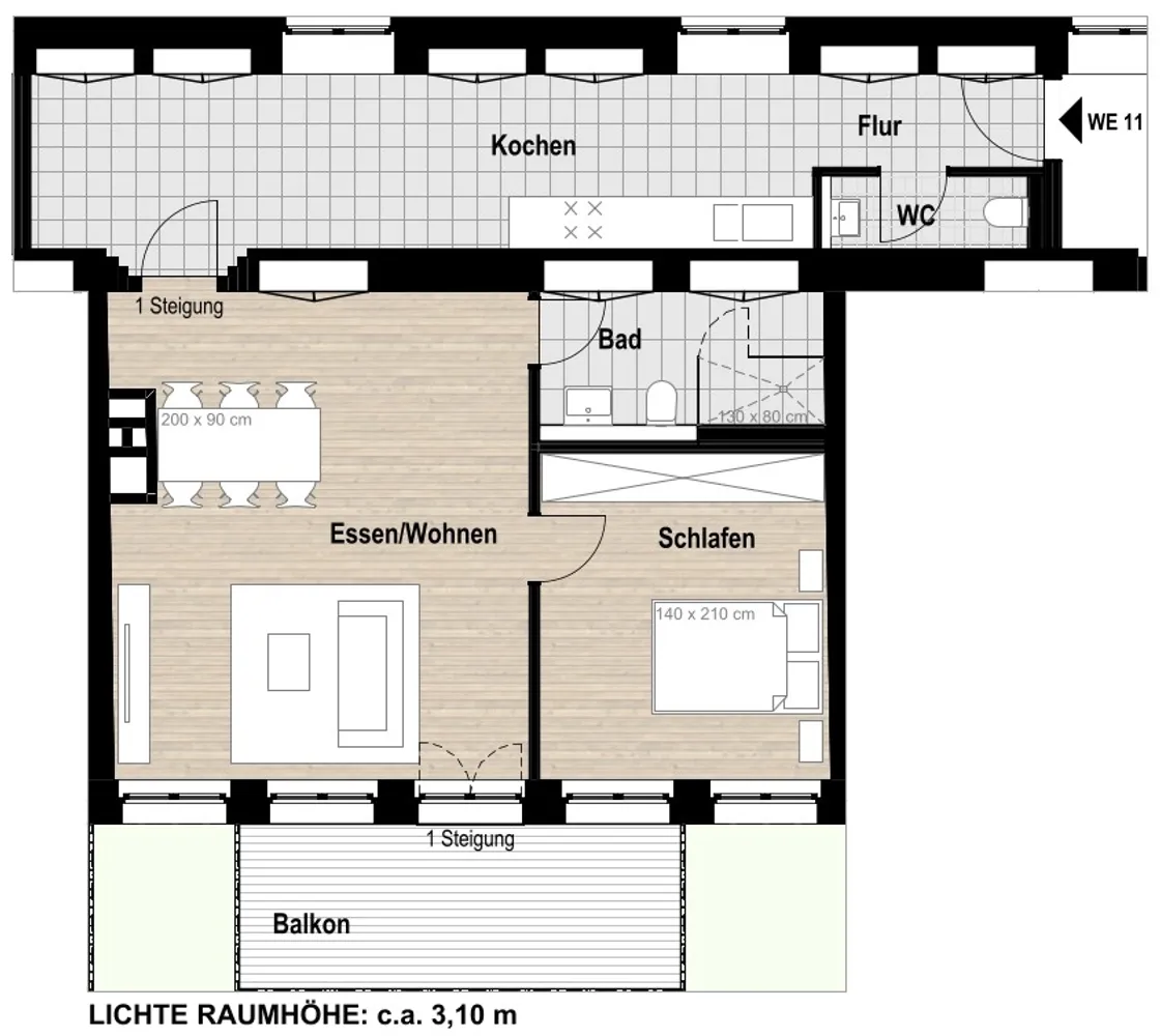 3 Zimmer Wohnung mit 87 m² in Krefeld – Bild 4