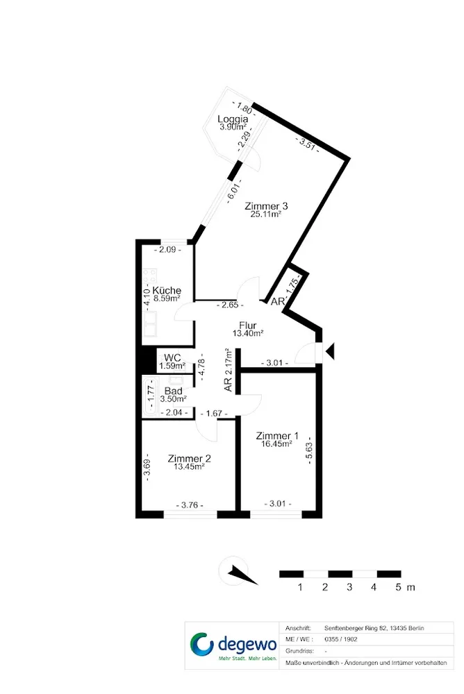 3 Zimmer Wohnung mit 86 m² in Berlin – Bild 7
