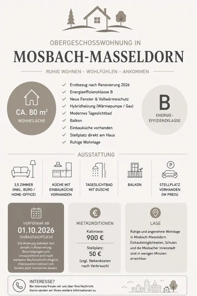 4 Zimmer Wohnung mit 95 m² in Mosbach – Bild 10