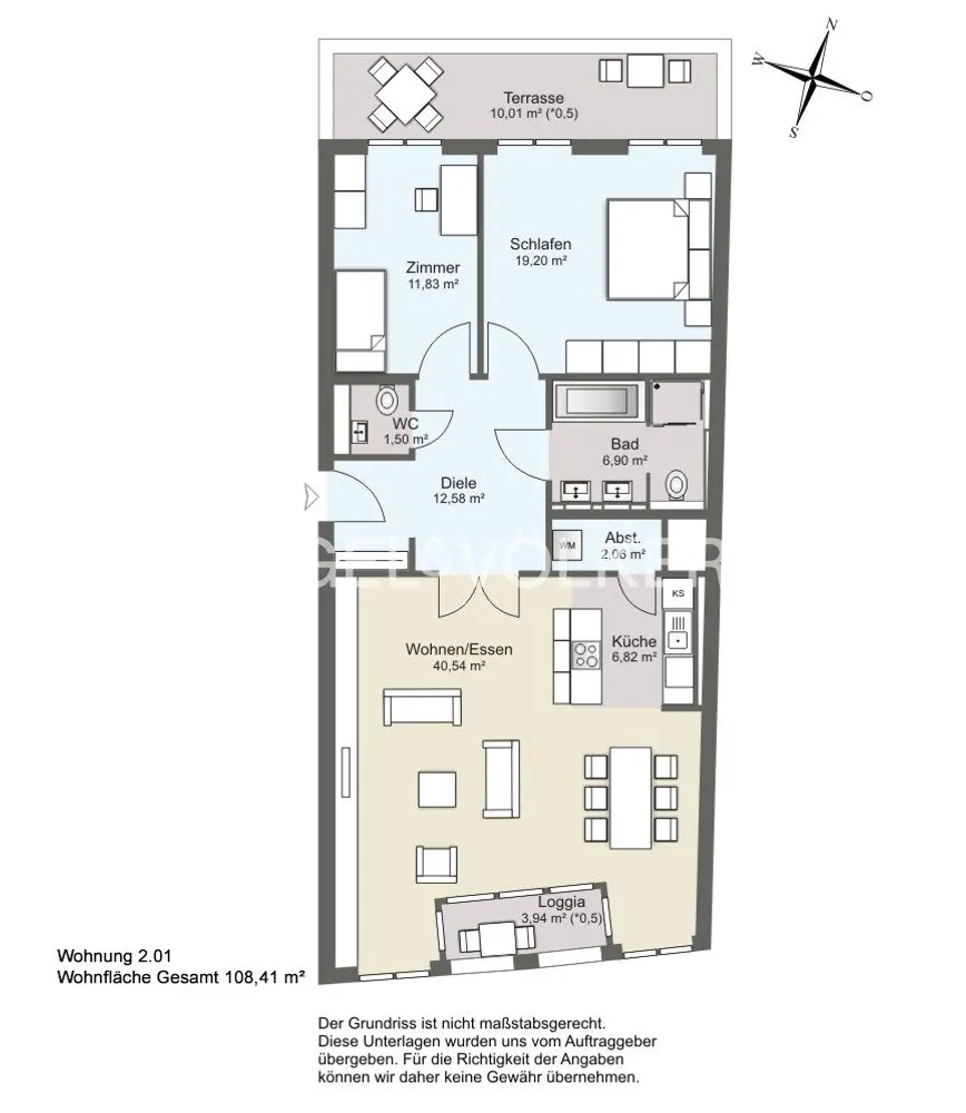 3 Zimmer Wohnung mit 108 m² in Frankfurt am Main – Bild 7