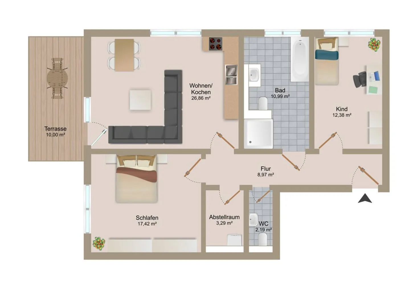 3 room apartment with 87 m² in Bitterfeld-Wolfen – Photo 11