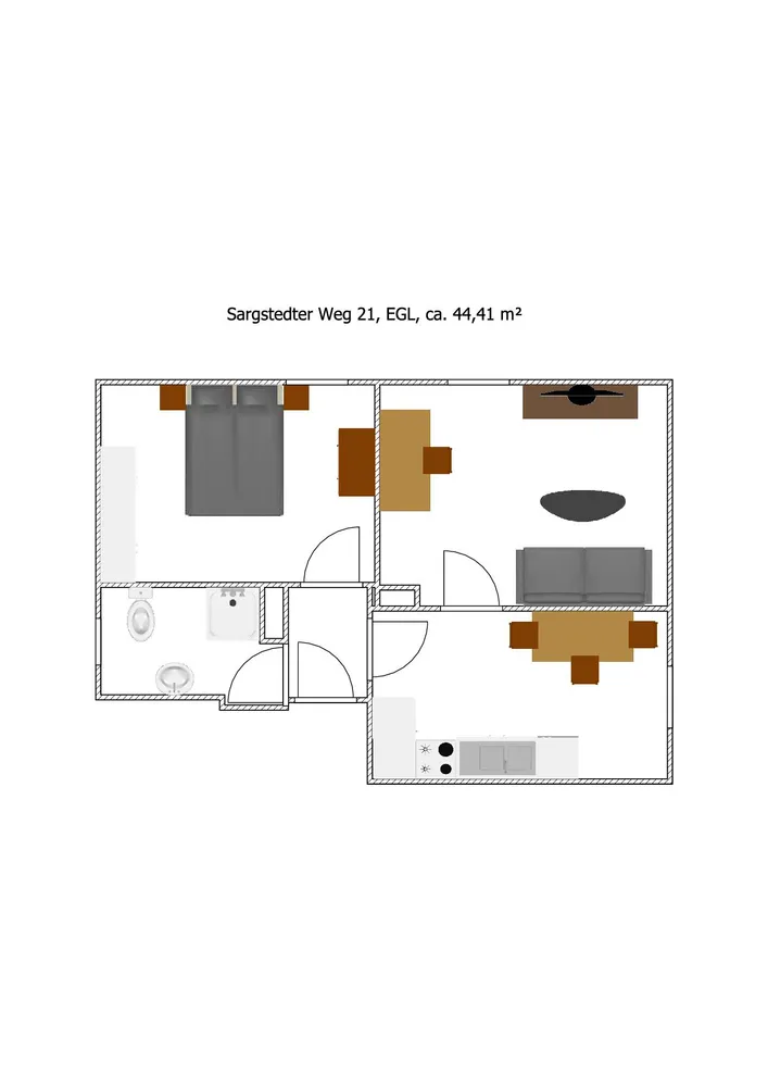 2 Zimmer Wohnung mit 44 m² in Halberstadt – Bild 8