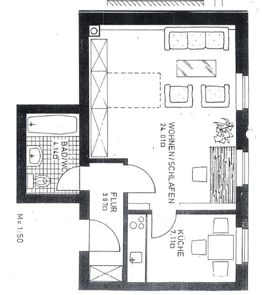 1 Zimmer Wohnung mit 38 m² in Nürnberg – Bild 8