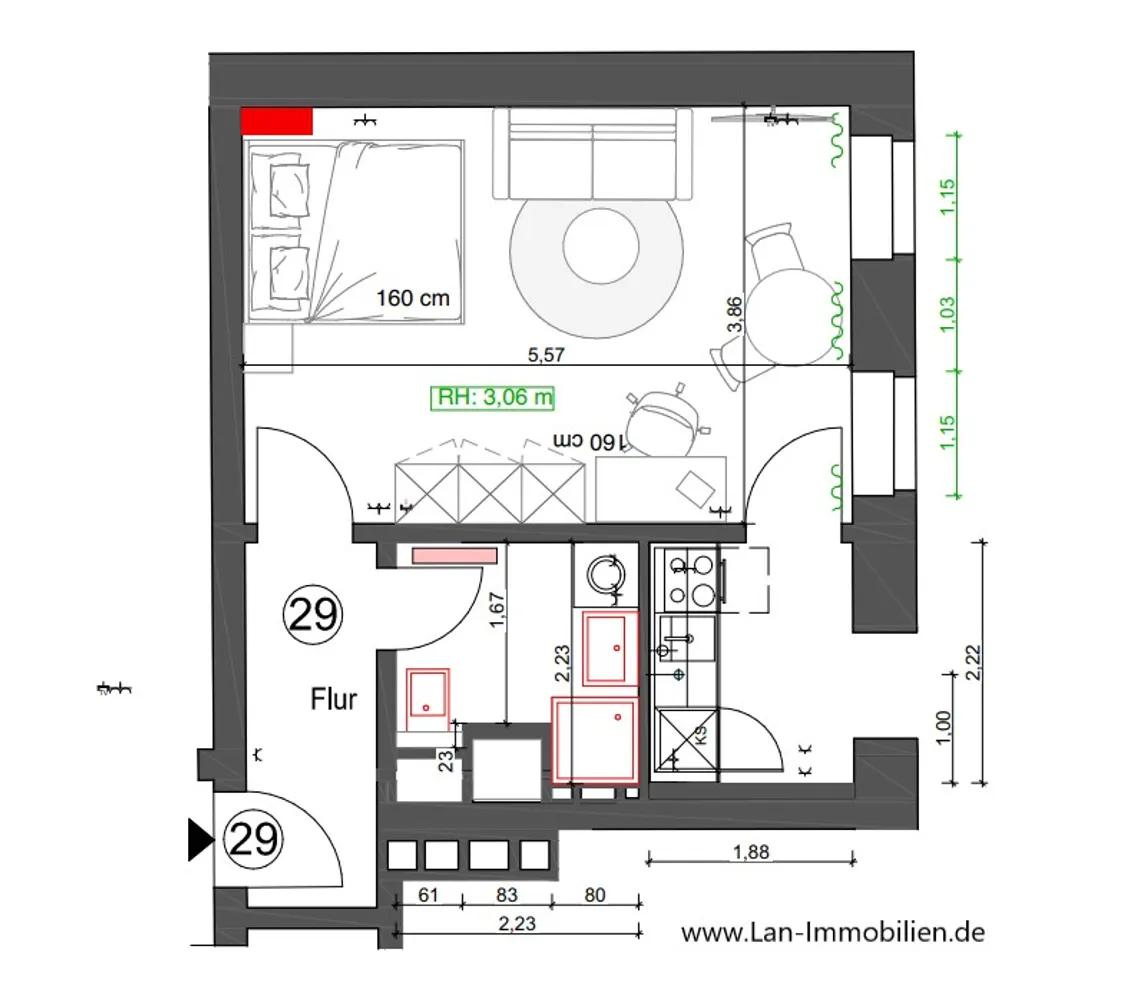1 Zimmer Wohnung mit 36 m² in Berlin – Bild 12