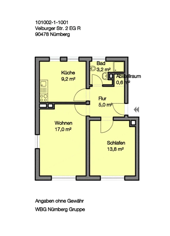 2 Zimmer Wohnung mit 49 m² in Nürnberg – Bild 9