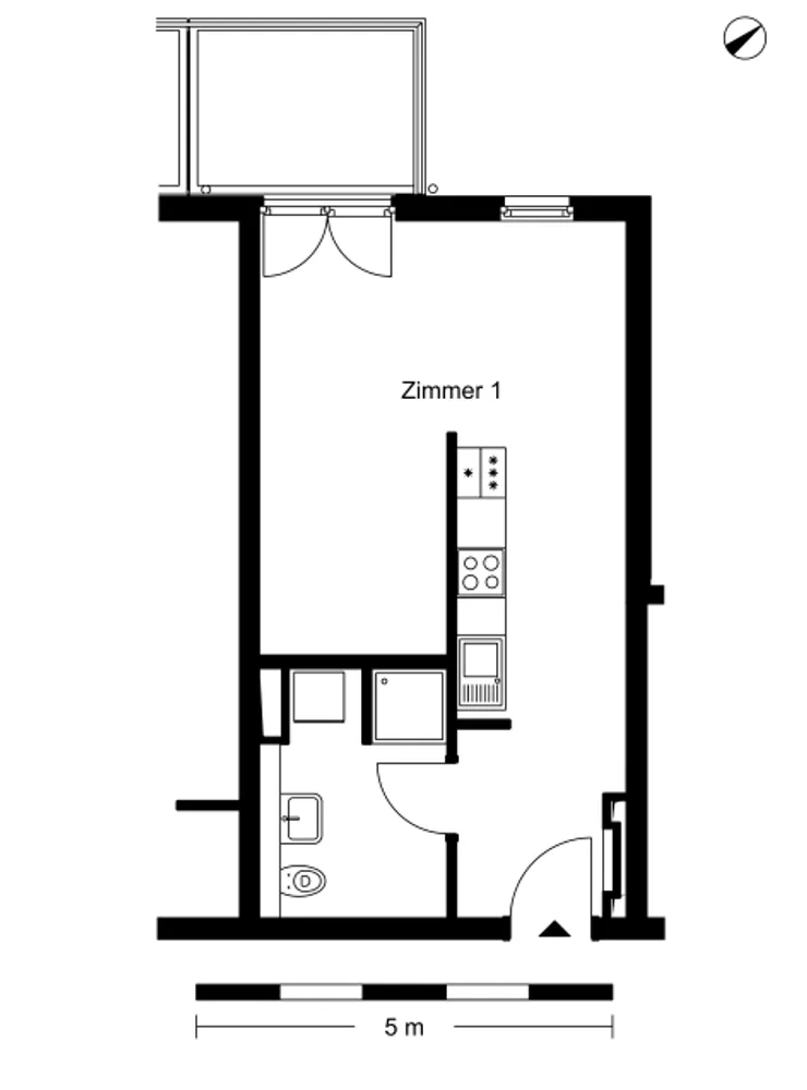 1 Zimmer Wohnung mit 38 m² in Berlin – Bild 2