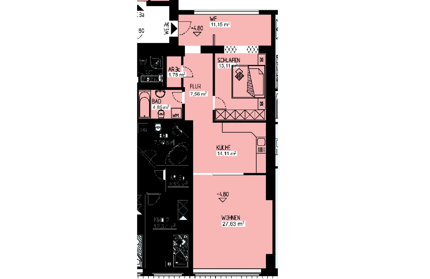 3 Zimmer Wohnung mit 80 m² in Dortmund – Bild 3