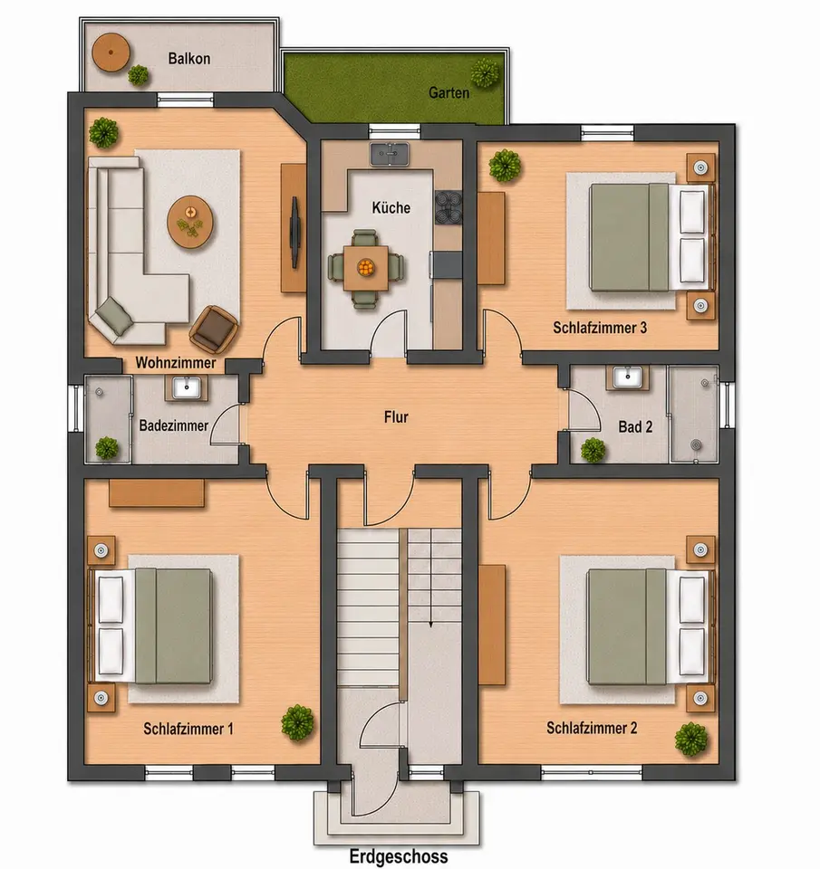 5 Zimmer Wohnung mit 85 m² in Aachen – Bild 3