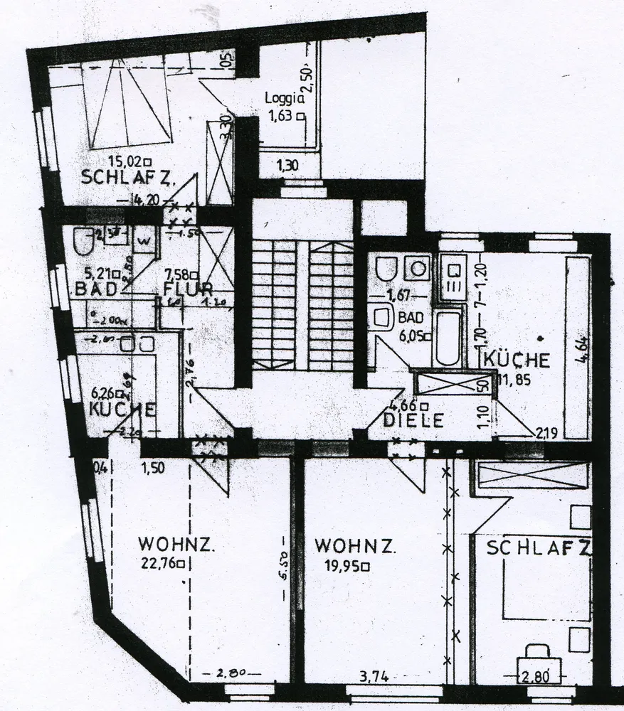 2 Zimmer Wohnung mit 56 m² in Duisburg – Bild 2