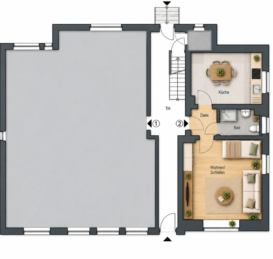 1 Zimmer Wohnung mit 34 m² in Witten – Bild 3