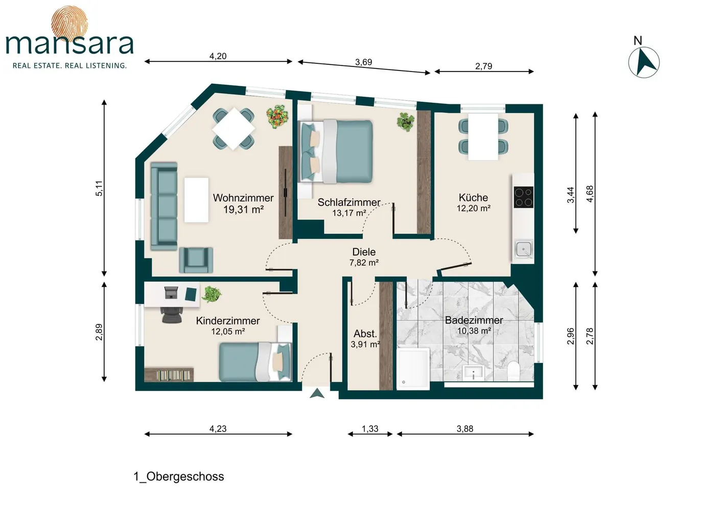 3 Zimmer Wohnung mit 79 m² in Magdeburg – Bild 9