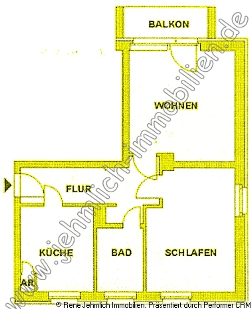 2 room apartment with 56 m² in Chemnitz – Photo 8