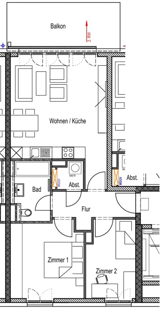 3 Zimmer Wohnung mit 71 m² in Wiesbaden – Bild 3