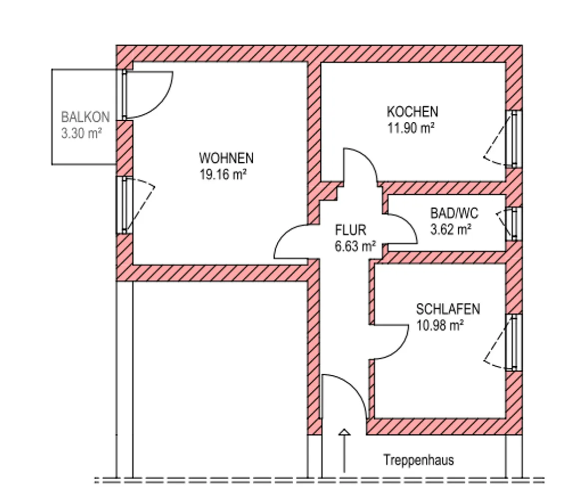 2 Zimmer Wohnung mit 53 m² in Ingolstadt – Bild 2