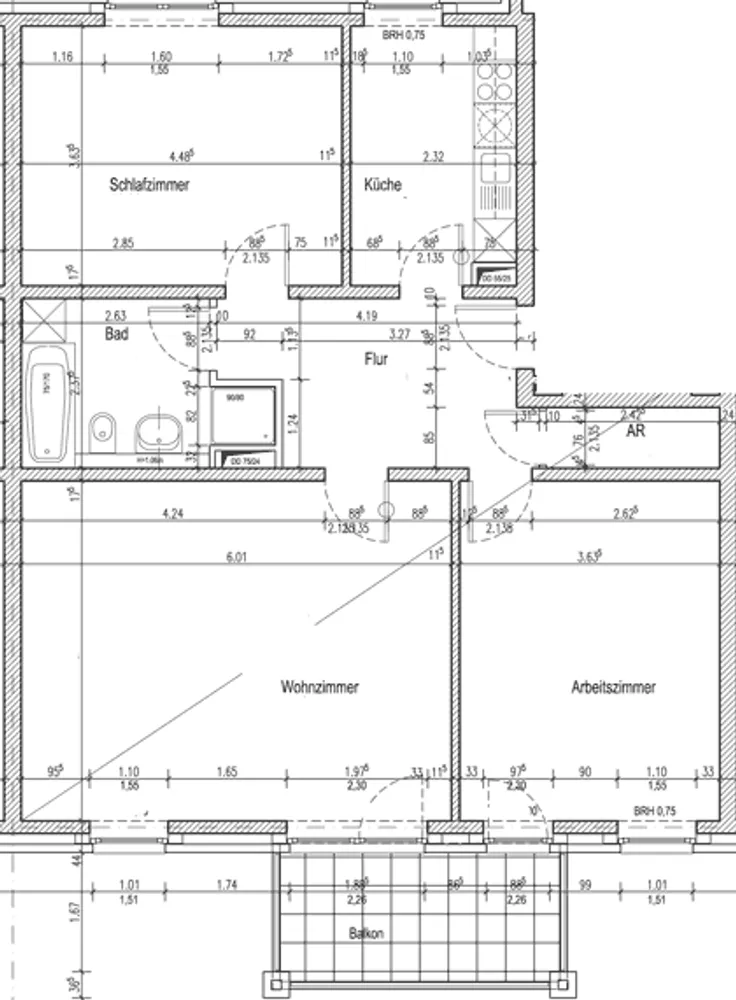 3 Zimmer Wohnung mit 91 m² in Hamburg – Bild 2