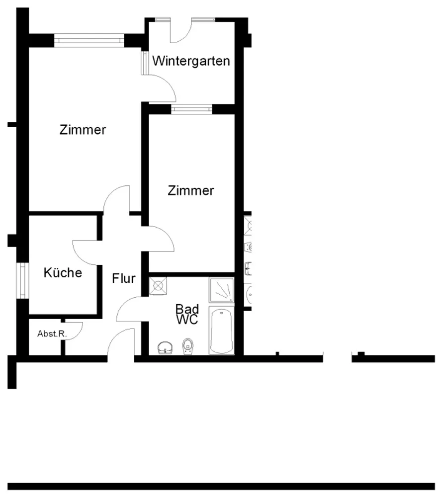 2 Zimmer Wohnung mit 70 m² in Osnabrück – Bild 2