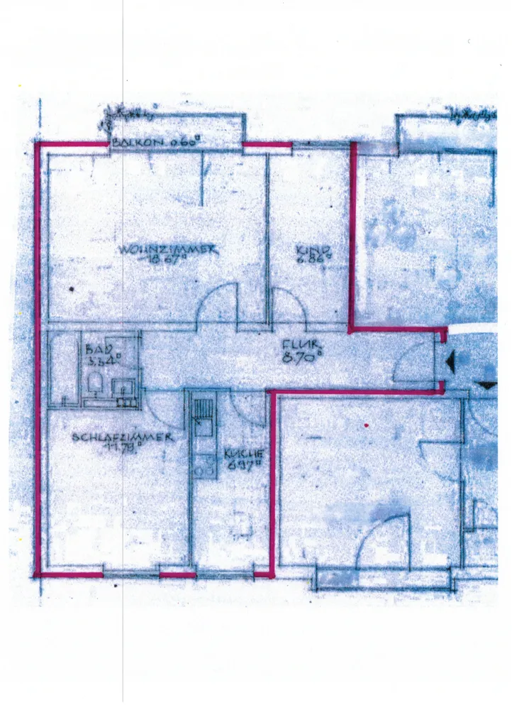 3 Zimmer Wohnung mit 60 m² in München – Bild 2