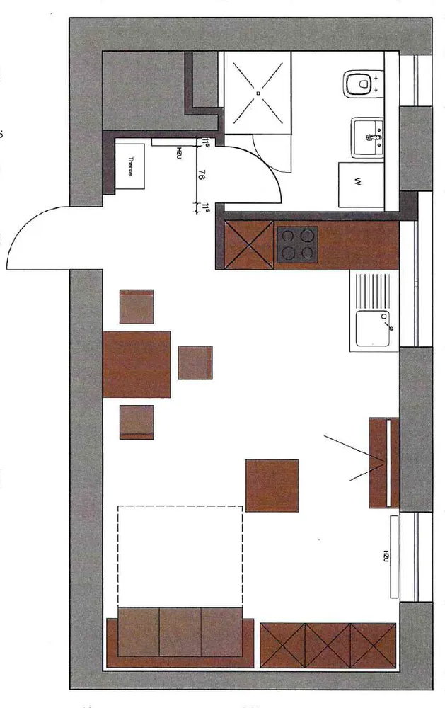 1 Zimmer Wohnung mit 30 m² in Düsseldorf – Bild 3