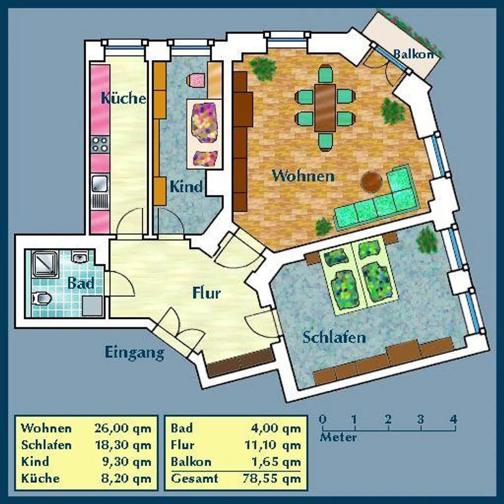 3 Zimmer Wohnung mit 78 m² in Dresden – Bild 2
