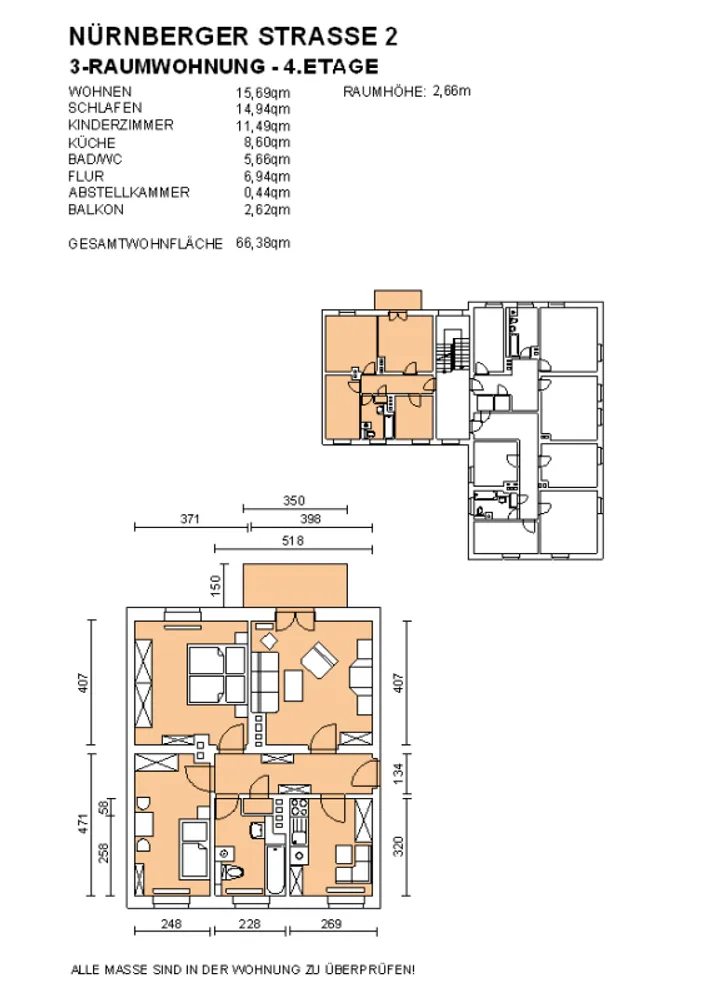 3 Zimmer Wohnung mit 66 m² in Dresden – Bild 2