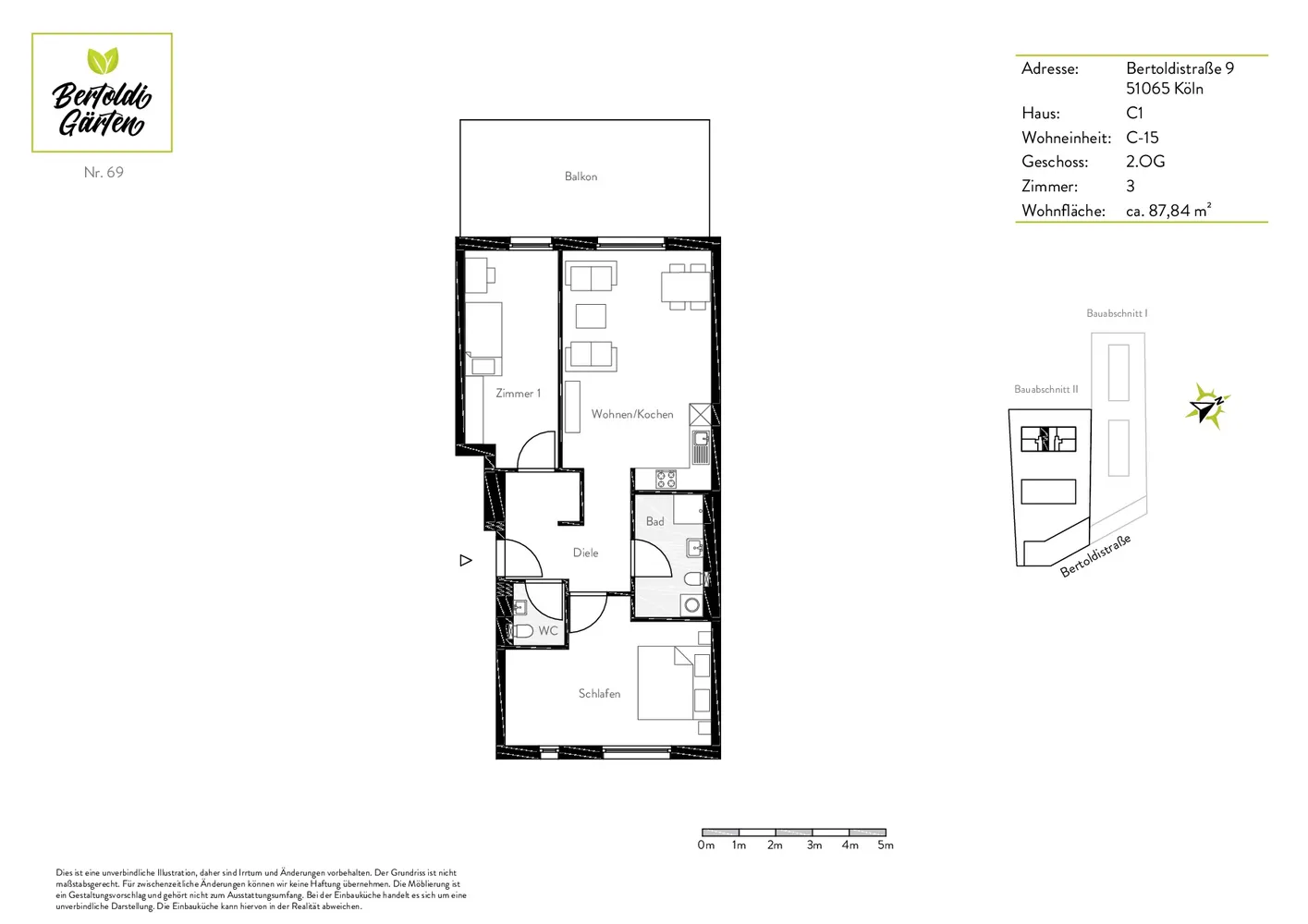 3 Zimmer Wohnung mit 87 m² in Köln – Bild 10