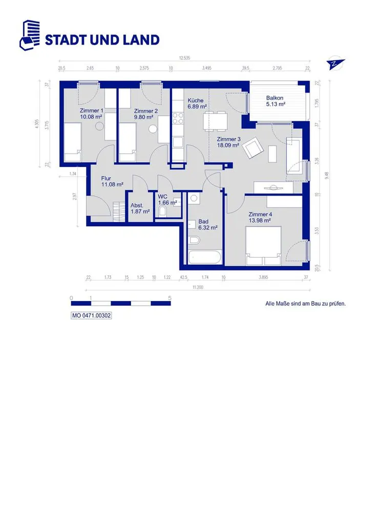 4 Zimmer Wohnung mit 82 m² in Berlin – Bild 9