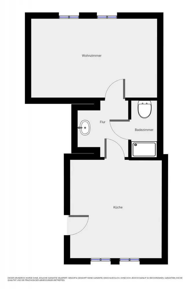 2 Zimmer Wohnung mit 38 m² in Halle (Saale) – Bild 2