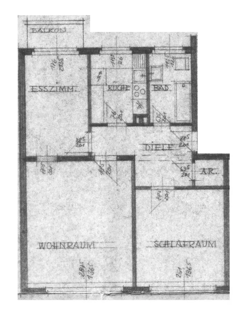 3 Zimmer Wohnung mit 64 m² in Duisburg – Bild 2