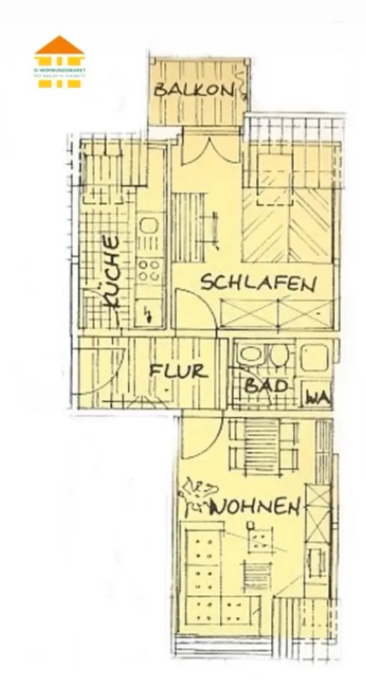 2 room apartment with 43 m² in Chemnitz – Photo 7