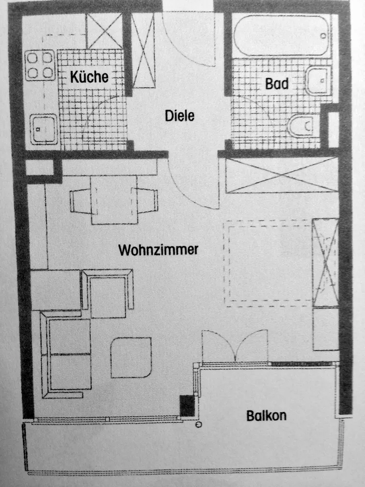1 Zimmer Wohnung mit 36 m² in München – Bild 3