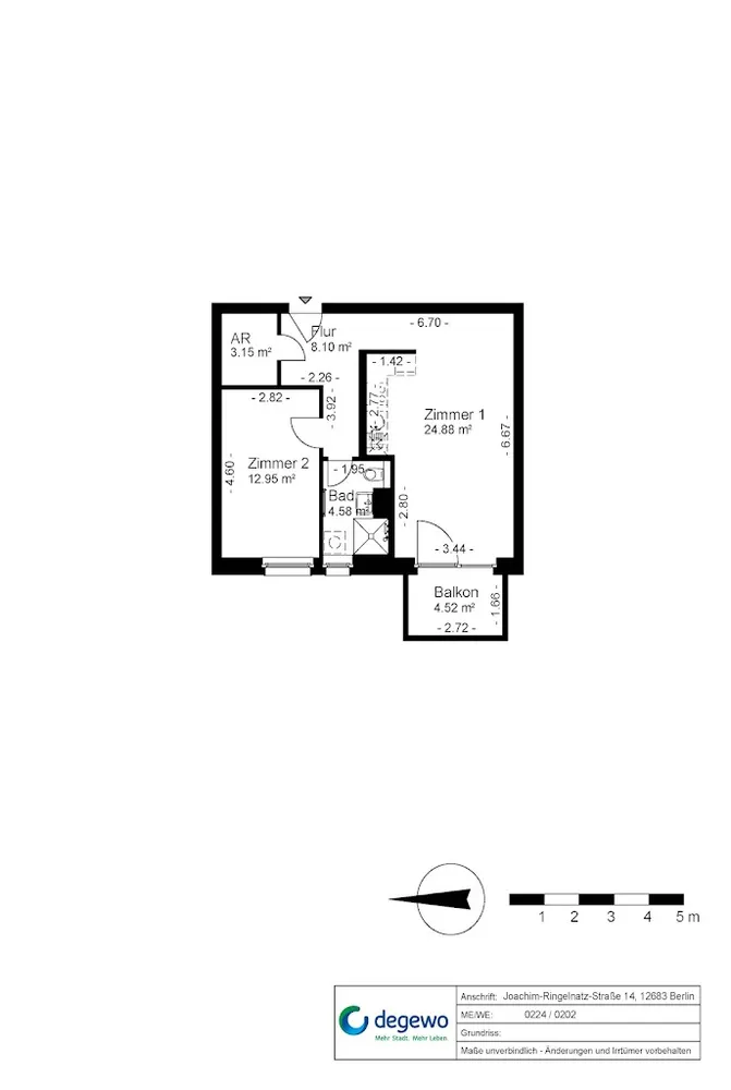 2 Zimmer Wohnung mit 56 m² in Berlin – Bild 9