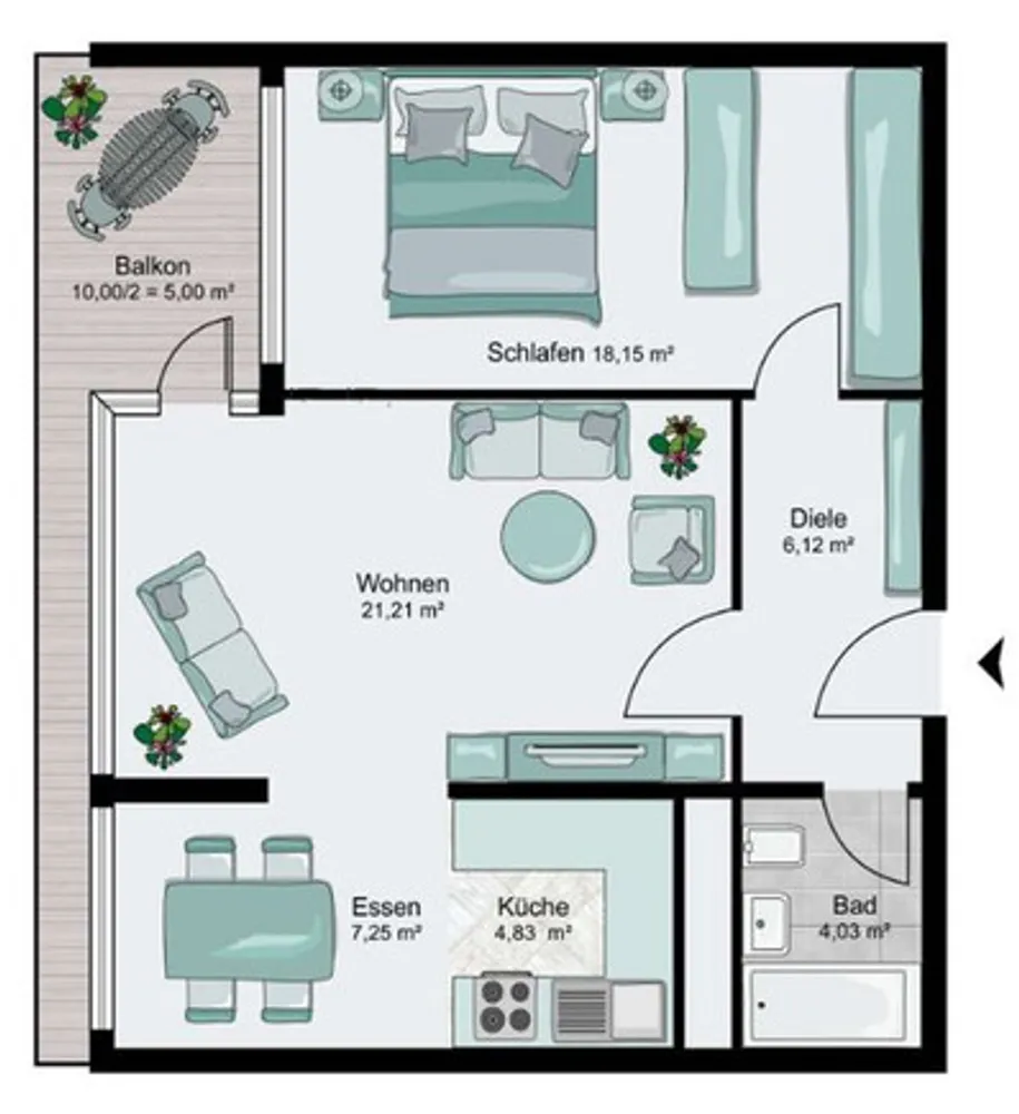 2 Zimmer Wohnung mit 66 m² in Stuttgart – Bild 9