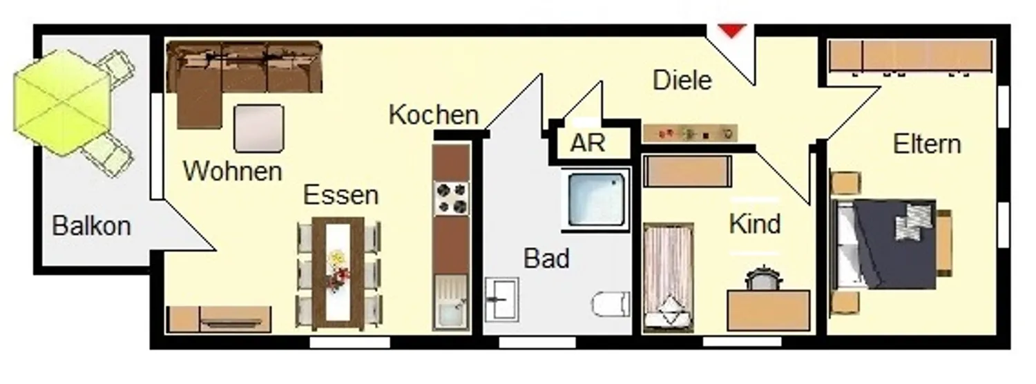 3 room apartment with 80 m² in Troisdorf – Photo 4