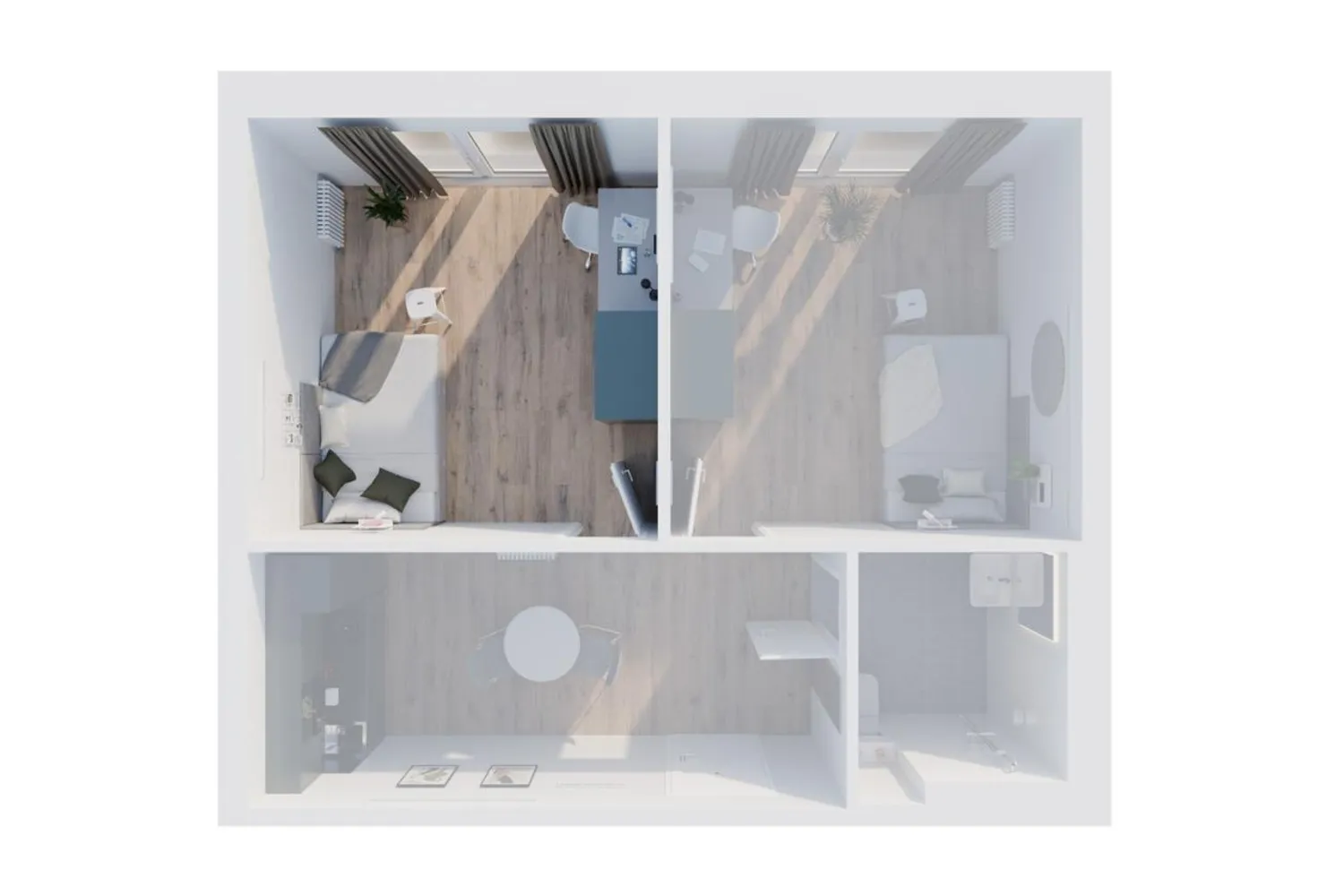 1 Zimmer Wohnung mit 36 m² in Ludwigshafen am Rhein – Bild 1