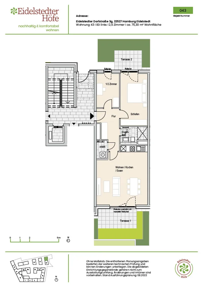 2 Zimmer Wohnung mit 75 m² in Hamburg – Bild 11