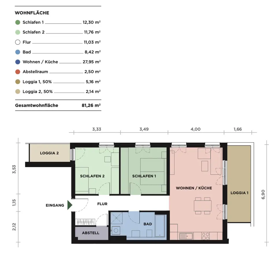 3 Zimmer Wohnung mit 82 m² in Darmstadt – Bild 5