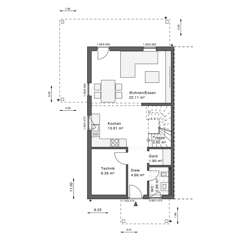 3 Zimmer Haus mit 115 m² in Duisburg – Bild 2